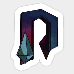 Low Poly Noisy Gateway version A Sticker